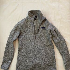 Patagonia Women's Zip-Up Sweater in Heather Gray